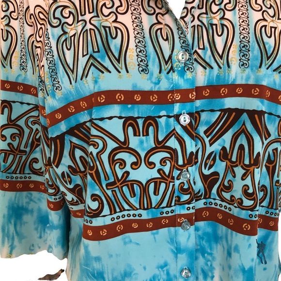 NINETIES Beautiful tribal print. X-LARGE - Picture 3 of 6
